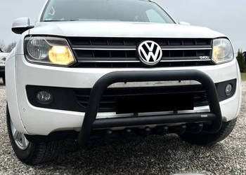 Orurowanie przednie z grillem CZARNE - Volkswagen Amarok V6 (2016 - 2022)