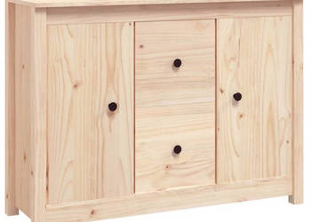 Komoda 100x35x74 cm lite drewno sosnowe WM-814564
