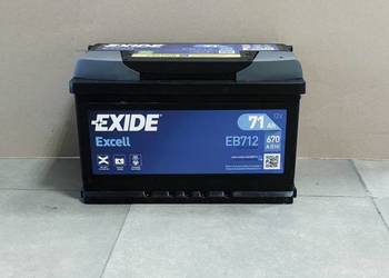 Akumulator 71Ah 670A EN Exide Excell PRAWY PLUS