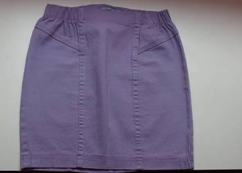 Fioletowa spódniczka spódnica jeansowa jeans Terranova xxs32