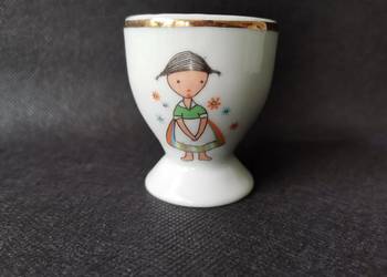 Stary nieużywany jajecznik Jacek i Agatka porcelana bajkowa Chodzież PRL