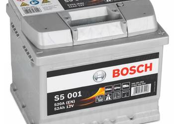 Akumulator 52Ah 520A Bosch S5001 PRAWY PLUS