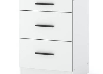 szafka kuchenna dolna z blatem modułowa 3 szuflady blande 60cm biała mat