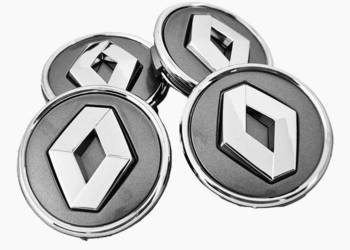 RENAULT 4x dekle dekielki kołpaczki kapsle 57/50mm 403152085R grafit do alu