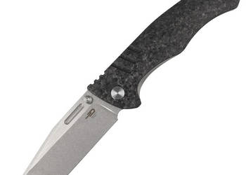 Nóż składany Bestech Keen II Black Titanium/Marbled Carbon Fiber, Stonewas…