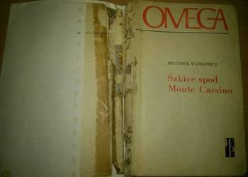 Książka "Szkice spod Monte Cassino" Melchior Wańkowicz 1969