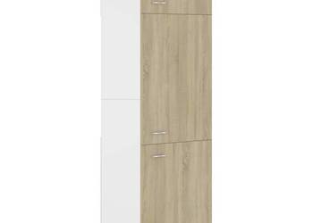 vidaXL Szafka na lodówkę, kolor dąb sonoma 60x57x207 cm(SKU:802541)