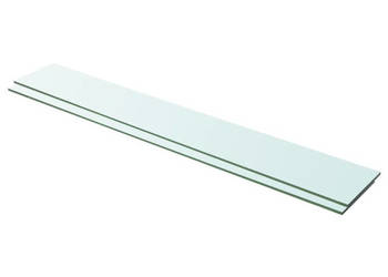 Półki 2 szt. panel z przezroczystego szkła 100 x 15 cm WM-3051583