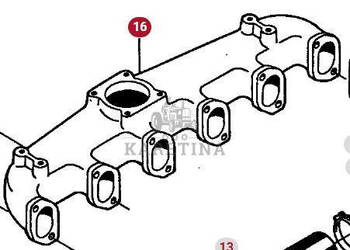 Massey Ferguson 3690 Kolektor Ssący CZĘŚCI 612DS V836322803 Jastrzębniki