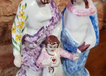 Święta rodzina figurka  porcelana Steatyt Buksowicz