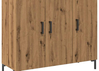 Szafka dąb artisian 90x34x80 cm materiał drewnopochodny WM-857315