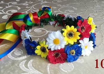 WIANEK WIANUSZEK delikatny dziecięcy drobne kwiatuszki lekki folk dożynki