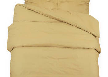 Zestaw pościeli kolor taupe 135x200 cm bawełna WM-136133