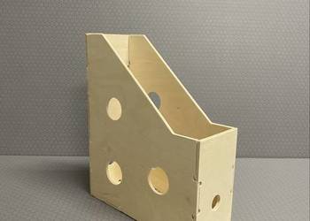 Drewniany organizer / segregator na dokumenty, czasopisma, katalogi