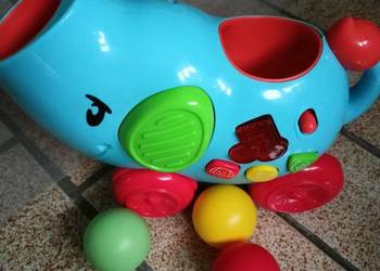 Słoń strzelający piłkami Grający One Two Fun 12m+