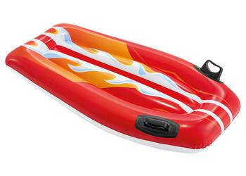 Deska do pływania dmuchana z uchwytami dla dzieci czerwona INTEX 58165 RED