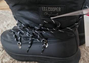 Oryginalne buty damskie Zimowe Lee Cooper czarne rozmiar 39+gratis skarpety