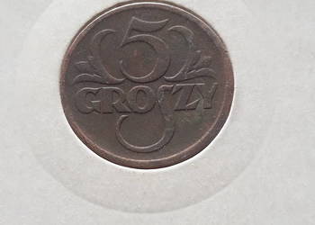 5 Groszy 1923 r. - nr 1 - rzadkie - Super
