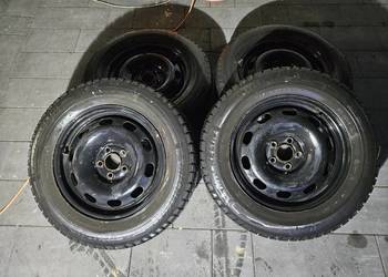 Koła, opony zimowe Michelin 195/65R15 + felgi blaszane 15' do VW Volkswagen