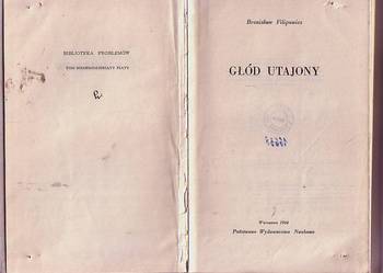 (5482) GŁÓD UTAJNIONY – BRONISŁAW FILIPOWICZ