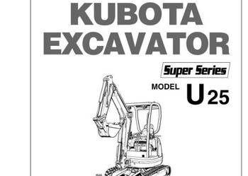 KUBOTA U25 mini koparka instrukcja obsługi PL