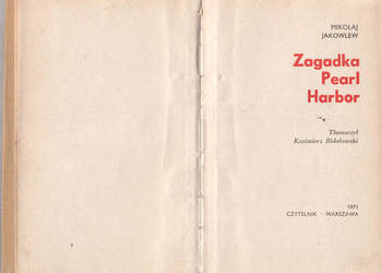 (02546) ZAGADKA PEARL HARBOR – MIKOŁAJ JAKOWLEW