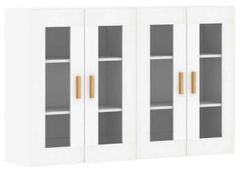 Wiszące szafki 2 szt. białe materiał drewnopochodny WM-3197897