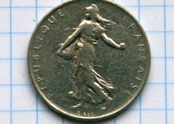 1 FRANC / 1 FRANK / 1960 ROK - FRANCJA