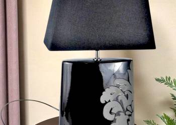 Vintage. Angielska porcelanowa lampa stołowa czarna Next 2006r WYPRZEDAŻ