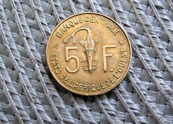 Afryka Zachodnia ( BCEAO ) 5 Franków 1972r - Ładna