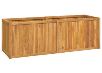 Podwyższona rabata 150x50x50 cm lite drewno tekowe WM-362663