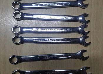 Klucz płasko oczkowy 8 mm stal chromowo-wanadowa