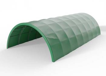Hala namiotowa tunelowa wzmocniona 12,2x24m PVC 900g/m² w wersji zielonej