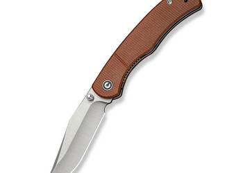 Nóż składany Civivi Clingman Brown Canvas Micarta, Satin Nitro-V by Taylor…
