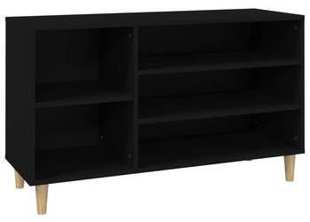 Szafka na buty czarna 102x36x60 cm materiał drewnopochodny WM-819741