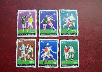 Rumunia 1974 MNH Mi. 3203/08 Sport MŚ Monachium 74