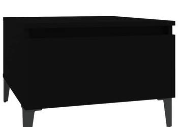 Stolik boczny czarny 50x46x35 cm materiał drewnopochodny WM-819518