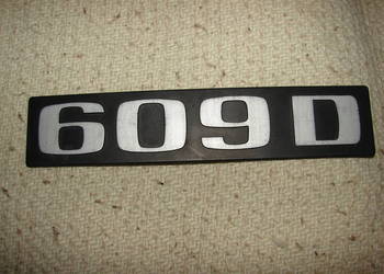Stary EMBLEMAT NAPIS ZNAK 609D MERCEDES  Oryginał