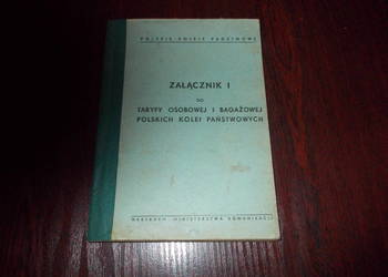 Załącznik do taryfy PKP z 1976 roku  *1578