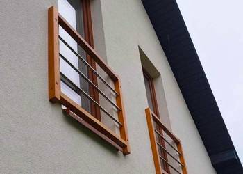 Balustrada Balkon Francuski z Rurkami w Poziomie - Kompletna Balustrada Ze…