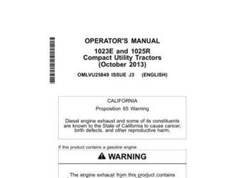 John Deere 1023E 1025R 1026R instrukcja obsługi PL