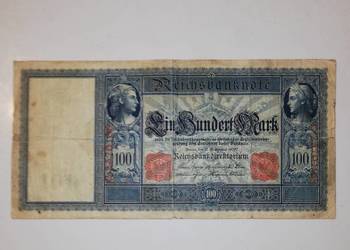 Banknot z 1909 r. - 100 marek