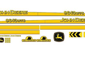 Naklejki John deere 9640 wts i inne modele super mocne