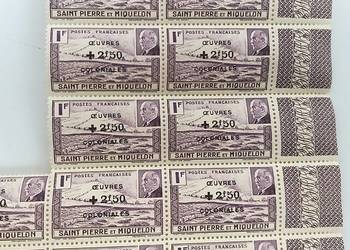 znaczek kolonie Saint Pierre Miquelon latarnia Petain 1944r