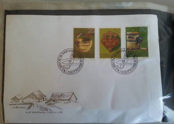 Koperty ze znaczkami 1980-82r 78 sztuk Koperty ze znaczkami 1980-82r 78 sztuk