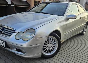 Mecedes Benz  C klasa coupe 2001r 1.8 benz130km - panorama, zadbany