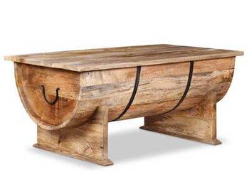 vidaXL Stolik kawowy, lite drewno mango, 88 x 50 x 40 cm(sku243977)