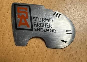 Emblemat srebrny na przerzutkę SĄ Sturmey Archer England