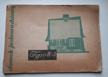 Domek jednorodzinny - Typ M-3 plan dokumentacja J.Pietrzak 1956r.