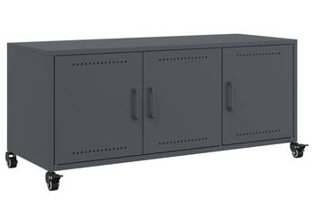 Szafka RTV antracytowa 1005x39x435 cm stal WM-846646